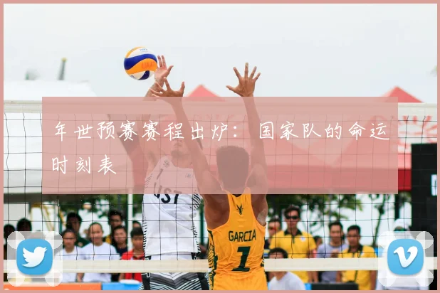 年世预赛赛程出炉：国家队的命运时刻表
